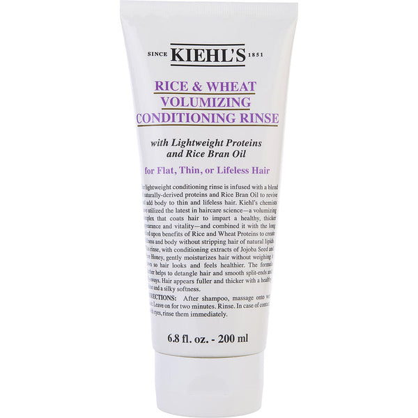 Kiehl's Rice Wheat Volumizing Conditioner (Flat-Thin-Lifeless Hair ) 6.8 oz