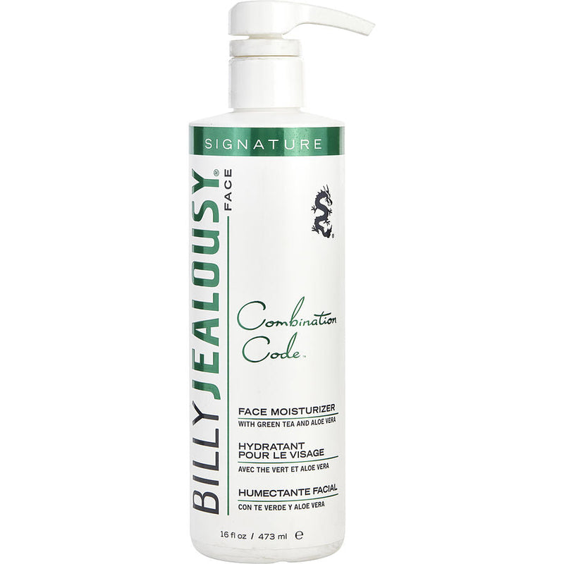 Billy Jealousy Combination Code Face Moisturizer With Green Tea And Aloe Vera 473ml/16oz