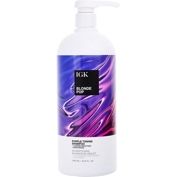 Igk Blonde Pop Purple Toning Shampoo 33.8 oz