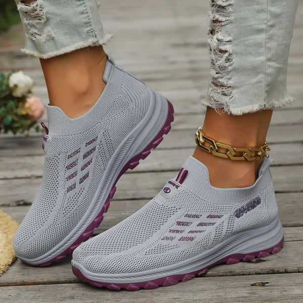 TaoBo Walking Shoes 2024 Summer New Women's Shoes Breathable No Lace Soft Sole Socks Sneakers Comfort Women Sport Shoes Tennis