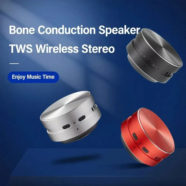 Tws Black Technology Magnetic Suction Portable Stereo Metal Cannon Resonance Sound Bone Conduction Wireless Bluetooth Speaker